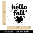 thumbnail image 2 of Hello Fall Self-Inking Rubber Stamp Ink Stamper - Red Ink - Mini 1/2 Inch, 2 of 7
