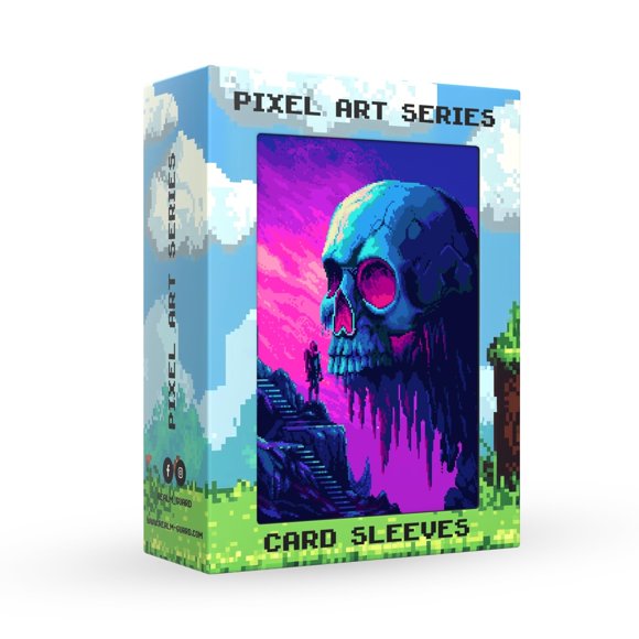 Fundas para cartas Realm Guard Pixel Art Series 105 unidades acabado mate