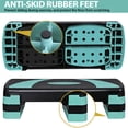 thumbnail image 6 of SuperDeal 30" Adjustable Aerobic Stepper Non-Slip Exercise Step Platformfor Boost Cardio & Burn Calories, Fitness Workouts W/4 Risers, Green, 6 of 10