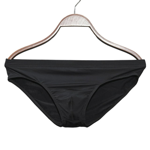 StSilkitty Mens Briefs Lightweight Soft Breathable Stretch Underwear Solid Color Low Waist Bikini Underpants