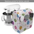 thumbnail image 2 of Birthday Stand Mixer Cover, Vibrant Colored Flying Balloons with Stars and Pattern for Fun Event, Kitchen Appliance Organizer Bag Cover with Pockets, 5 Quarts, Multicolor, by Ambesonne, 2 of 4