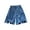 Dark Blue-04, variant on Ugoldhm Girls' Graphic Denim Shorts (8-16Y) Loose Fit & Pocket Detail Summer Casual Travel Jean Shorts