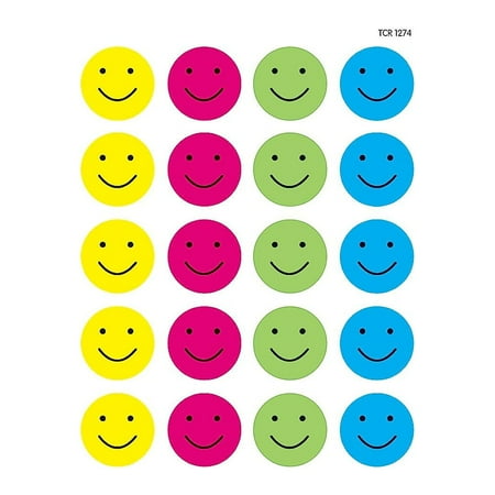 UPC: 0014467012742 | TCR1274 – Happy Faces Stickers by Teacher Created Resources