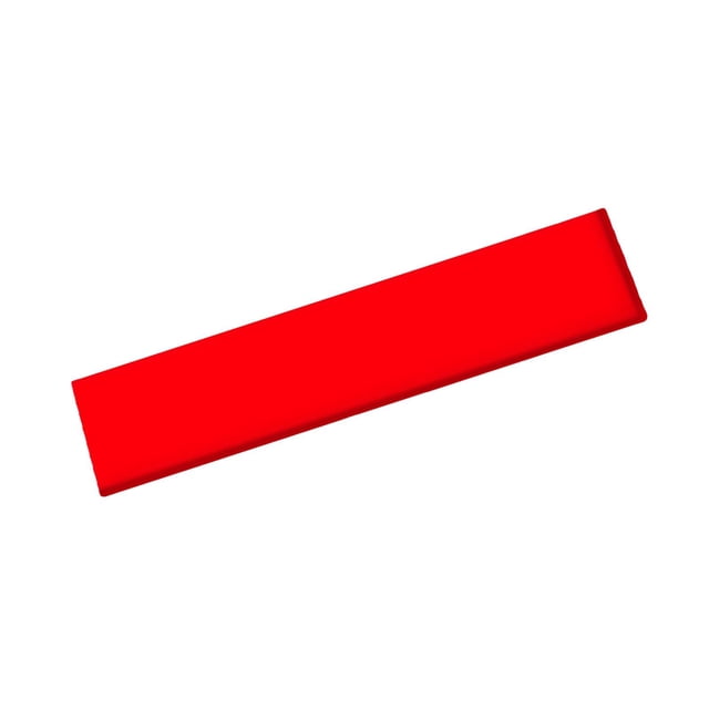 tamizeot Dragon Boat Paddle Tip Protector Sturdy Slip Replacement Protector Anti Red Edge Red 18.2x3.8cm