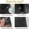 thumbnail image 3 of Leather Repair Patch, 24 x 54 Inch, Self Adhesive Leather Repair Tape, Large Vinyl Patch Kit, Vinyl Repair Tape, for Couches, Car Seats, Chairs, Furniture (Black), 3 of 7