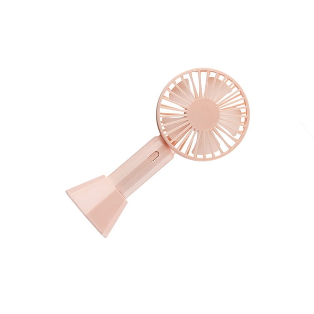 Cateissary Herramientas de ventiladores de aire de bolsillo, enfriador de viaje de carga conveniente, ventilador silencioso de mano ajustable Electrodomésticos Rosado