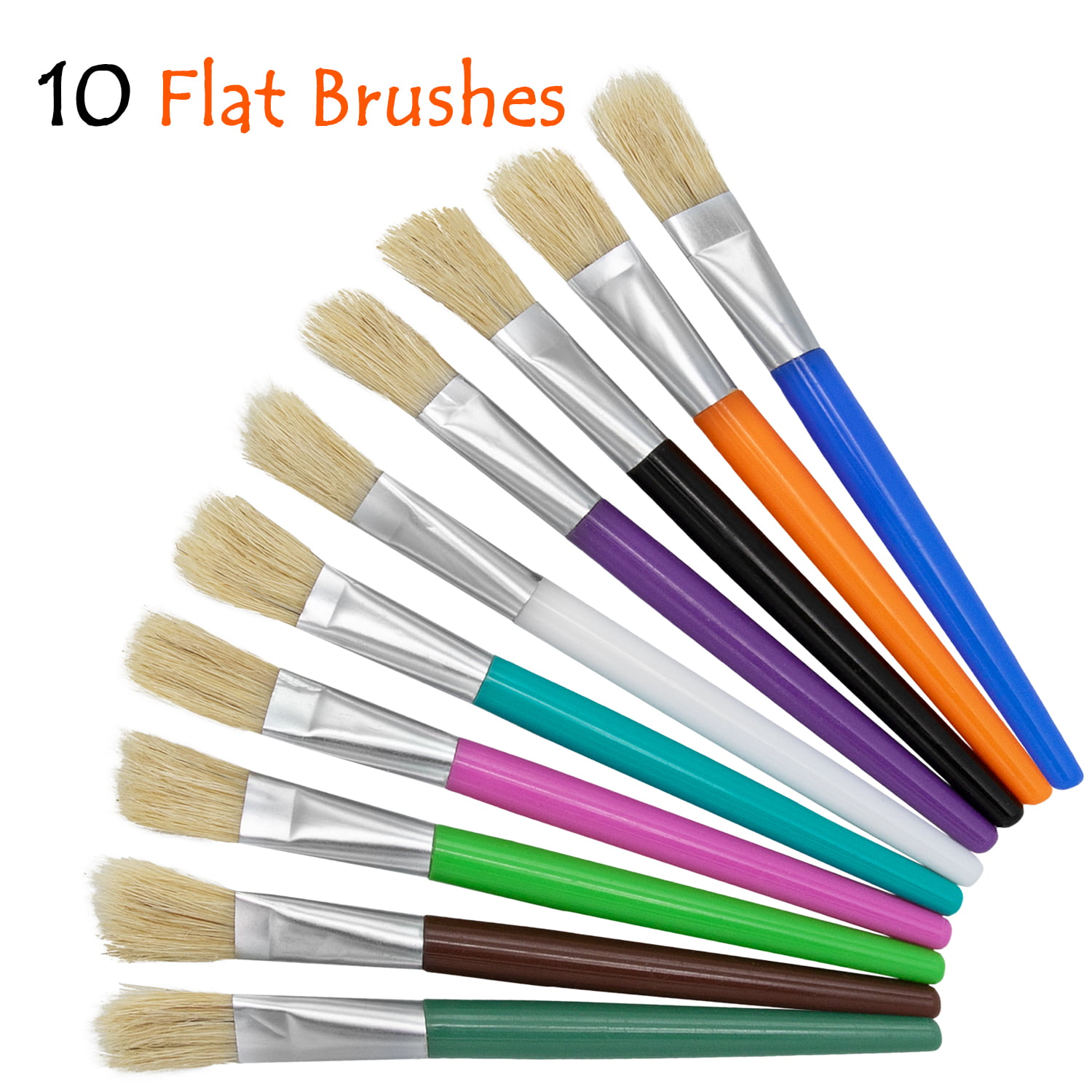  Paint Brush Palette Set, 10Pcs Paint Brushes with 2Pcs Paint  Tray Palette for Acrylic Painting, Water Color Paintbrushes for Kids,  Easter Egg Painting Brush, Face Paint Brush for Halloween