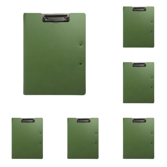 6Pack A4 Foldable Clipboard with Spring Action Clamp, Punchless Design for Office, School, or Commercial Use, Strong Clips for File Folders, Bulk Pack for Letter or A4 Size Documents