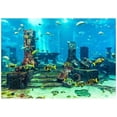 thumbnail image 1 of ZOUSSIQI PVC Coral Aquarium Background Underwater Poster,Fish Wall Decorations Sticker 4 Size(76x46cm) CA919-59702, 1 of 7