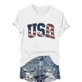 thumbnail image 5 of Tittly T Shirts for Women Graphic Tees Women's Loose Printed Short Sleeved Shirt Summer Casual Cotton Short Sleeved Shirt Tshirts Shirts Spring Tops for Women White M, 5 of 6