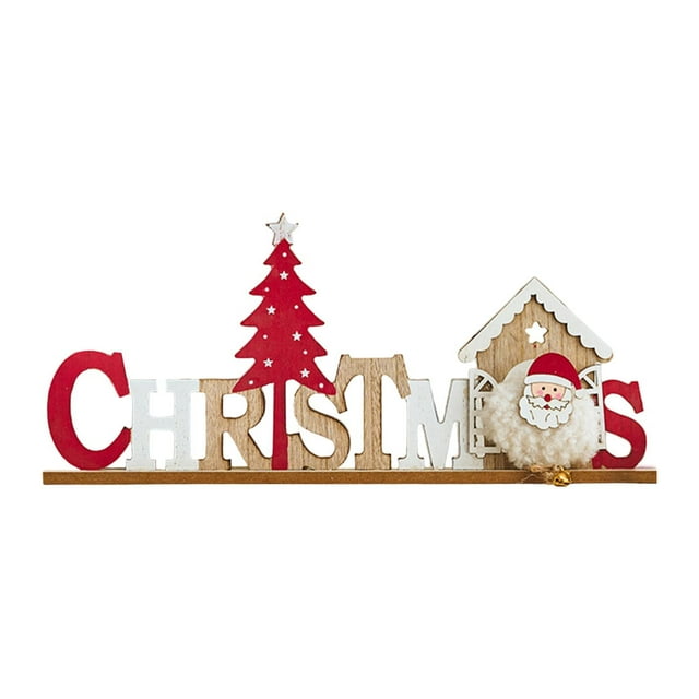 segolike Christmas English Letters Sign Christmas Decor Home Decor Collection Gift Crafts A