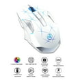 thumbnail image 4 of UHUYA Wireless Mouse 2.4G Wireless Mouse Game USB Charge 2400DPI Adjustable-Gaming Mouse Mice for PC White, 4 of 8