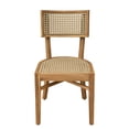 thumbnail image 6 of Toauuo Acacia Wood Dining Chairs Set of 2, Light Brown Wicker & Plastic Rattan, Weather-Resistant, Breathable Woven Design, Rustic Style, Stable Outdoor Chairs, Assembly Required, 6 of 19