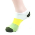 thumbnail image 6 of SPRING PARK 5 Pairs/Set Men Women Unisex Color Block Strips Soft Breathable Sweat Absorbent Low Cut Ankle Socks, 6 of 7