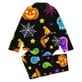 thumbnail image 4 of Afdoent Girls Pajamas Set Halloween Pumpkin Ghost Print Sleepwear Long Sleeve Jammies Button-Down Nightwear Loungewear Comfortable For Kids Holiday 11-12 Years, 4 of 4