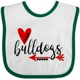 thumbnail image 3 of Inktastic Bulldogs with Heart and Arrow Boys or Girls Baby Bib, 3 of 4
