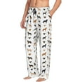 thumbnail image 2 of Uemuo Labrador Retriever Dog Pattern Men's Wide Leg Palazzo Lounge Pants with Pockets Light Weight Loose Comfy Casual Pajama Pants-XX-Large, 2 of 9