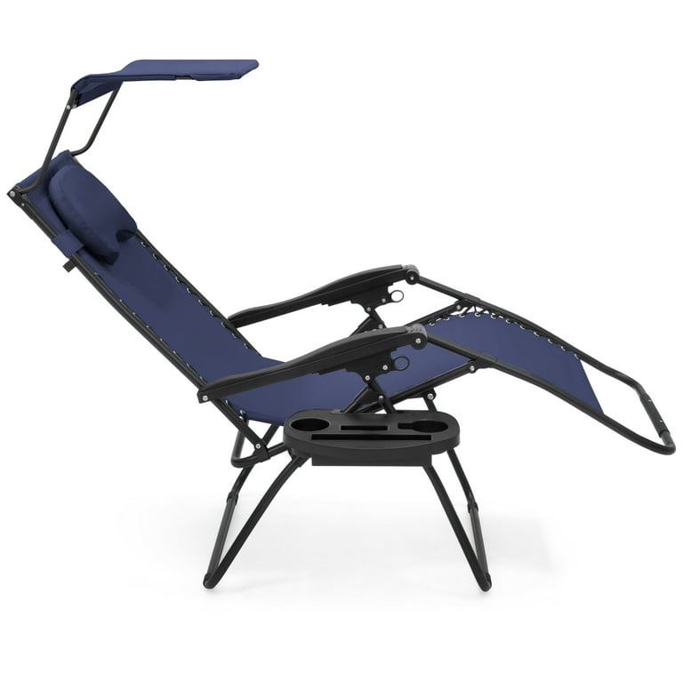 Oversized zero gravity chair with online canopy