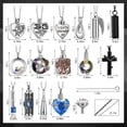 thumbnail image 2 of Set de joyas Ecation de acero inoxidable, 15 unidades, con forma de ceniza, 2 of 8
