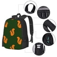 thumbnail image 2 of Easygdp Bold Squirrel Silhouettes Mochila de Gran Capacidad Minimalista Ideal para Escuela, Viajes y Uso Diario, 2 of 6