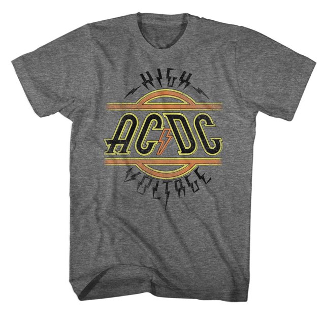 AC/DC Hard Rock Band Music High Voltage Album Adult T-Shirt Tee