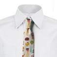 thumbnail image 2 of Colorful Necktie, Childish Woodland Animals, Dress Tie, 3.7", Multicolor, by Ambesonne, 2 of 3