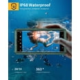 thumbnail image 2 of Samsung Galaxy S23 Ultra Case, IP68 Waterproof Dustproof Case with Built-in Screen Protector, Full Body Protective Phone Cover for Galaxy S23 Ultra 5G 6.8 Inch, Green/Clear, 2 of 7