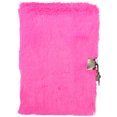 thumbnail image 1 of Plush Cover Journal Plush Cover Notepad Lock Design Notebook Decorative Plush Notepad Gift, 1 of 9