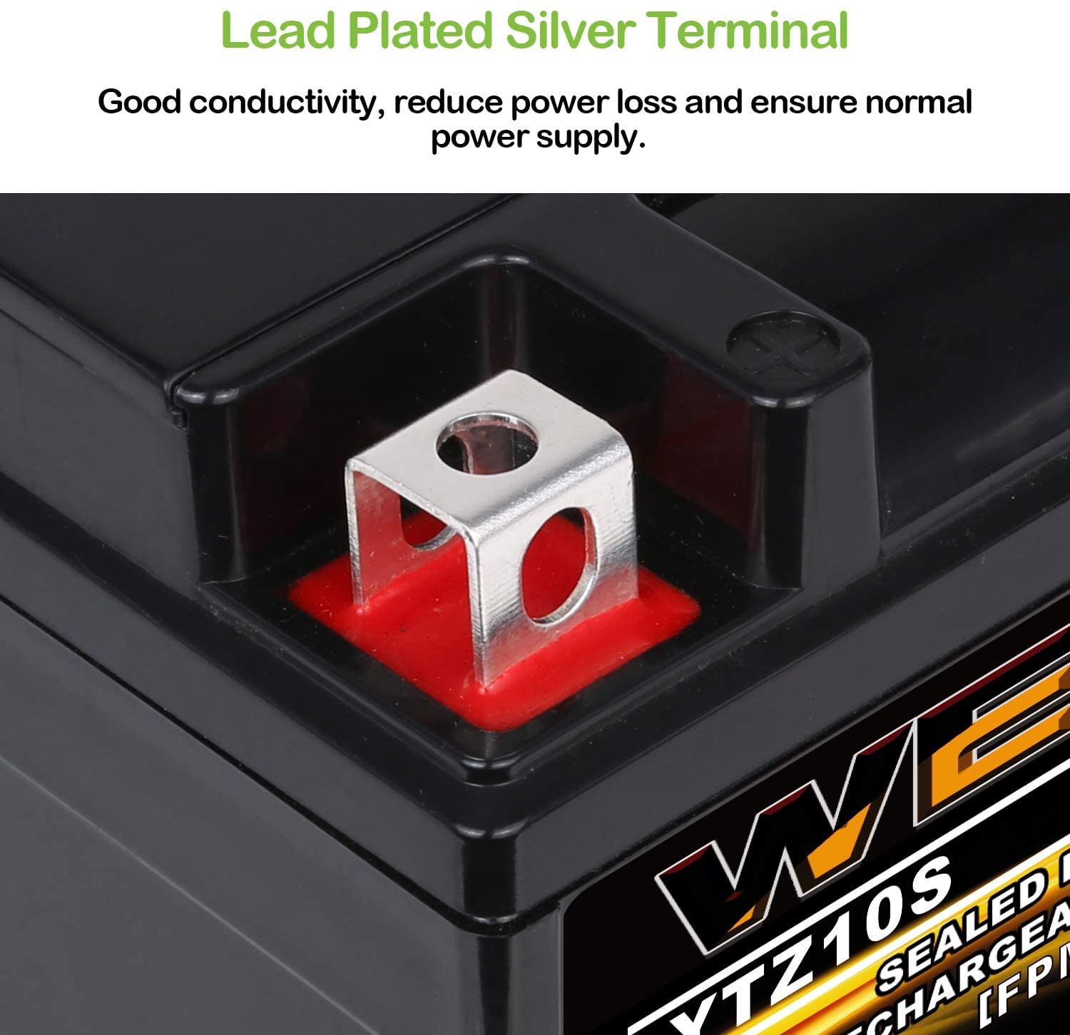 YTX14 BS ATV Battery High Performance - Maintenance Free - Sealed AGM YTX14-BS Motorcycle Battery compatible with Honda Suzuki Kawasaki Yamaha scooter snowmobile