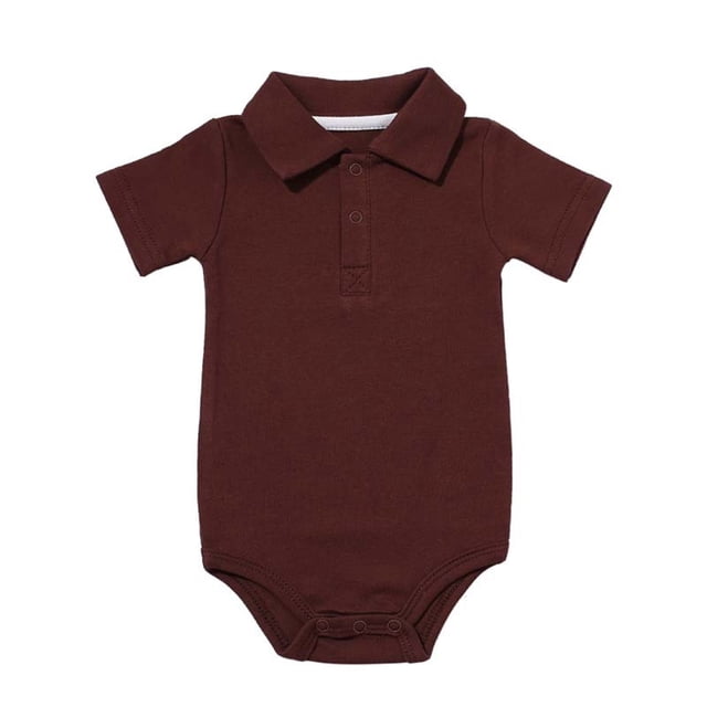 Odeerbi Chaquetas de Golf de Manga Corta Con Cuello de Algodón Para Niños y Niñas