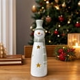 thumbnail image 3 of IPEWLEX Festive Snowman Holiday Decor with Star Hollowout & Accessories – Elegant Indoor Christmas Ornament for Living Room, Fireplace, Tabletop, and Gifting to Family & Decoration Enthusiasts, 3 of 5