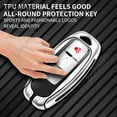 thumbnail image 5 of For Infiniti A 3/4 buttons key case EX35 FX35 FX50 M56 G35 G37 JX35 QX50 QX60 QX80 Protect Bag Zinc alloy+leather Car Key Case, 5 of 15