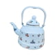 thumbnail image 4 of Hervidor de té de esmalte floral, tetera decorativa cafetera 2.5l hervidor de agua con mango para té suelto estarando estufa de Navidad para acampar, 4 of 8