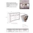 thumbnail image 3 of IN Room Furniture Designs Contemporary Solid Wood/MDF Dresser in White, 3 of 3