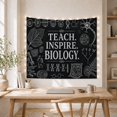 thumbnail image 5 of Biology Teaching Quote on Black Chalkboard, Inspirational Illustration for Teachers, Botanical Lab Decor, Back to School Gift, Tapestry Wall Hanging for Study Room and Dorm, 5 of 7