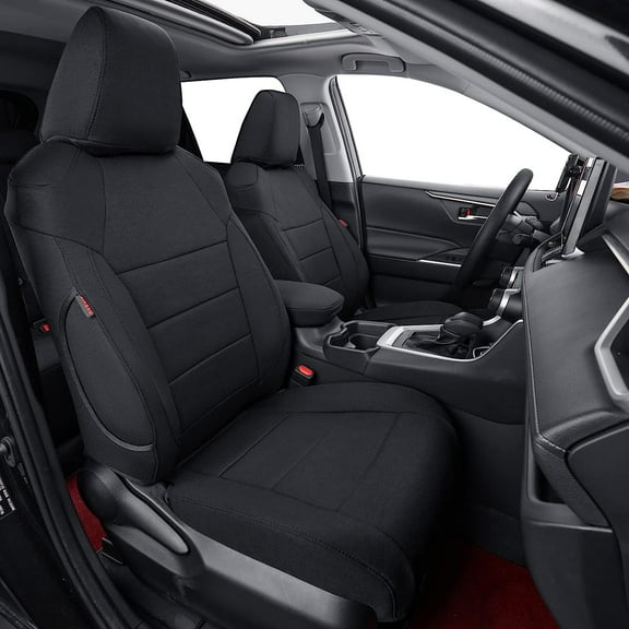 Coverdream Custom Fit Silverado 1500 Car Seat Covers for 2019 2020 2021 2022 2023 Silverado 1500 and 2020 2021 2022 2023 2500 HD - Polyester Auto Seat Covers(Full Set,Black)