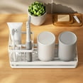 thumbnail image 4 of White Hanging Bathroom Organizer with Minimalist Design – Electric Toothbrush Stand, Toothpick Holder & Storage Rack for Countertop Space-Saving, Durable Material & Easy Installation, 4 of 6