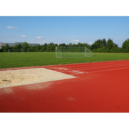 LAMINATED POSTER Long Jump Sports Ground Pit Football Field Sand Poster Print 24 x