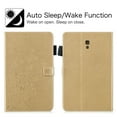 thumbnail image 7 of Galaxy Tab A 10.5" T590/T595/T597 Case, Allytech PU Leather Folio Flower Pattern Slim Fit Magnetic Book Cover Style w/ Cards Holder Kickstand Cases and Covers for Samsung Galaxy Tab A 10.5", Gold, 7 of 7