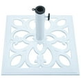 thumbnail image 6 of vidaXL White Cast Iron Patio Umbrella Base 1 Piece 26.5 lbs Parasol Stand for 1.4 1.5 1.9 in Poles, 6 of 8