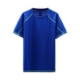 thumbnail image 2 of hoksml Men's Mesh Athletic Raglan Short Sleeve T-Shirt, Contrast Stitch Quick Dry Sports Tee, Light Airy Workout Top in Multiple Colors, 2 of 6