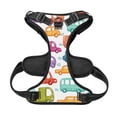 thumbnail image 5 of Lsque Doodle Cars Dog Harness, No-Pull Pet Harness with 2 Leash Clips, Adjustable Soft Padded Dog Vest with Easy Control Handle for Large Dogs-Medium, 5 of 9