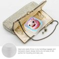 thumbnail image 3 of ZFLMY Cute Creature Donut Travel Jewelry Box for Mother's Day Gifts, Compact Size Necklace, Ring, Earring Organizer White, 3 of 5