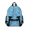 thumbnail image 3 of White Cow Fruit Pattern Backpack for School,Cute School Bag,Schoolbag with Adjustable Shoulder Straps & Padded Back,15.25"x11.5"x5.25", 3 of 5