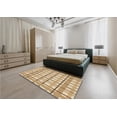 thumbnail image 5 of Ahgly Company Machine Washable Indoor Square Transitional Brown Gold Area Rugs, 4' Square, 5 of 7