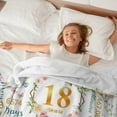 thumbnail image 2 of LHSHID 18th Birthday Gifts for Girls Blanket 18 Year Old Girl Birthday Gifts Gifts for 18 Year Old Girl 18th Birthday Decorations for Girls Best 18 Year Old Girl Gift Throw Blanket 60"x80", 2 of 8
