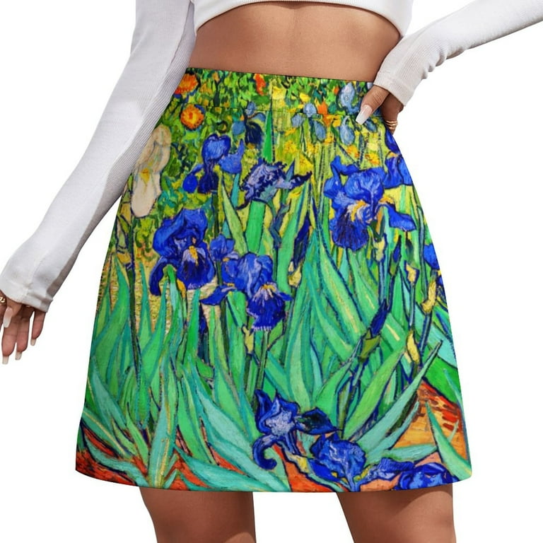 Colorful zebra print skirt hot sale