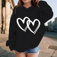 thumbnail image 6 of WOYY Big Girls' Hoodie Cozy Warm Hearts Print Hooded Sweatshirt, Sizes 8-9, 6 of 8