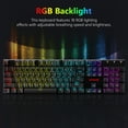 thumbnail image 4 of Mechanical keyboard Redragon 104-Key K565-RGB, Wired, RGB Backlight, US Layout, Aluminum Base, Red Switch, 4 of 12