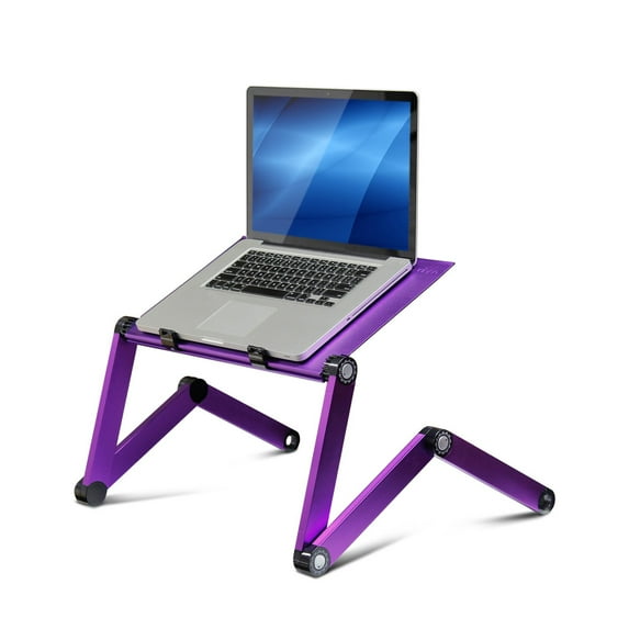 Furinno X7-Purple Aluminum AdJustable/Portable Notebook Laptop table w/Cooler Fans